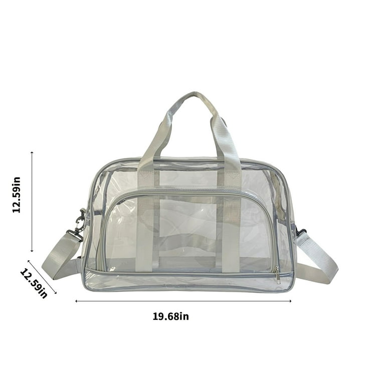 Oversize Vinyl Bag Huge Bag Transparent Bag Black and Clear 