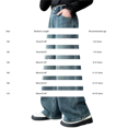 thumbnail image 3 of EnJoCho Girls Jeans Harem Denim Pants Loose Elastic Waist Curved Fit Trousers Soft Bottoms For Kids Spring Daily Outdoor Casual Streetwear Fashion Outfit, 3 of 4