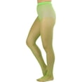 thumbnail image 3 of ToBeInStyle Women's Sexy Fishnet Pantyhose Sheers Hosiery - Neon Green - One Size Plus, 3 of 5
