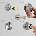 thumbnail image 4 of Robe & Towel Hooks for Bathroom & Coat Hanging Stainless Steel Wall Hooks Set of 6, 4 of 5