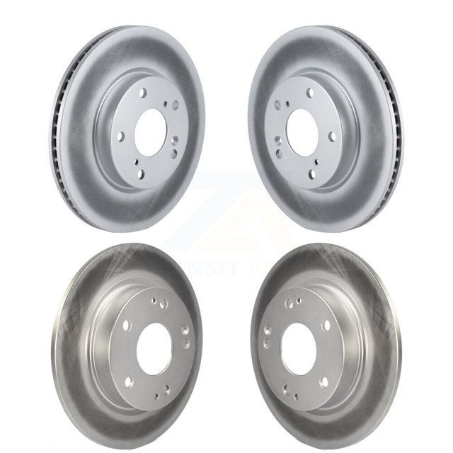 Genius Front Rear Coated Disc Brake Rotors Kit for Car Honda Civic Insight KG-101199