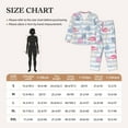 thumbnail image 6 of Bingfone Womens Pajama Sets Flamingo And Pineapple Print,Long Sleeve Loungewear Pajamas Set-Small, 6 of 9