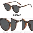 thumbnail image 3 of El marco pequeño retro es delgado, gafas de sol con personalidad de tendencia de tiro callejero, hechas de PC, 3 of 5