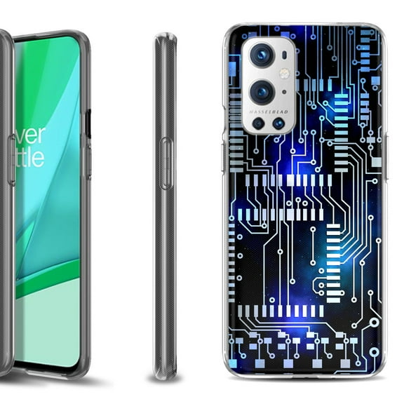 Slim-Fit Flexible TPU Gel Phone Case Compatible with OnePlus 9 PRO 5G, by OneToughShield ® - Cosmos Circuit
