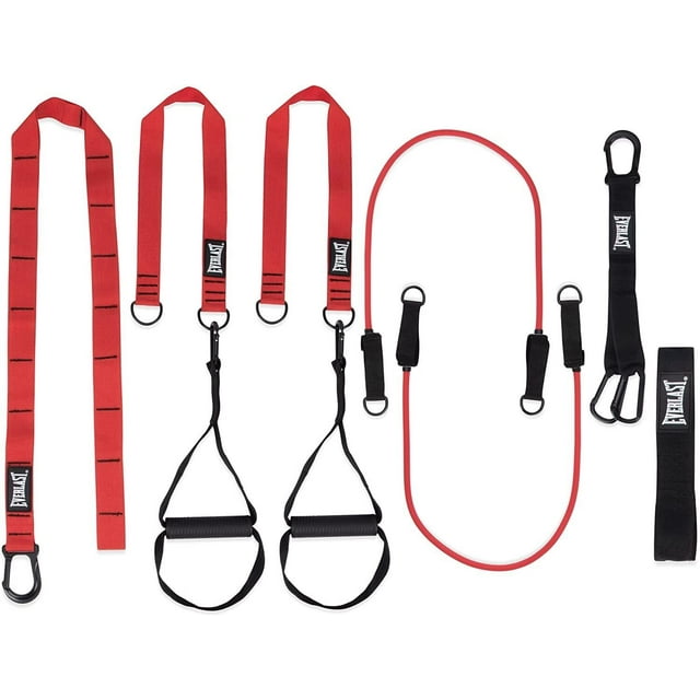 Everlast FIT Body Weight Suspension Trainer with 4 Resistance Tubings 13-Piece