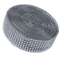 thumbnail image 1 of Rollo de cinta adhesiva de malla con diamantes de imitación de 8 filas, envoltura de decoración para fiesta en casa y boda, color plateado, 1 of 2