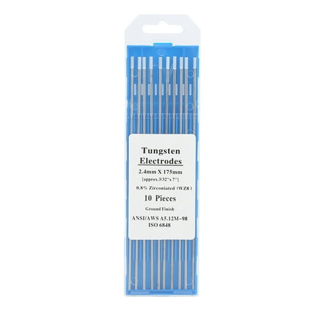 

Welding Tungsten White Tip TIG Welding Tungsten 10PCS For AC Tig Welding
