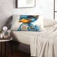 thumbnail image 6 of Honeii Cute Sunflower Blue Duck Decorative Throw Pillow Case - Elevate Your Couch, Sofa, or Bed with Stylish Home Decor, Perfect Gift Idea-20"x30", 6 of 6