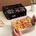 thumbnail image 4 of KUIFORTI Mushroom Butterfly Laptop Lunch Bag Handbag Thermal Lunch Bag Reusable Leak Proof Lunch Bag Zipper Pouch with Compartment, 4 of 7