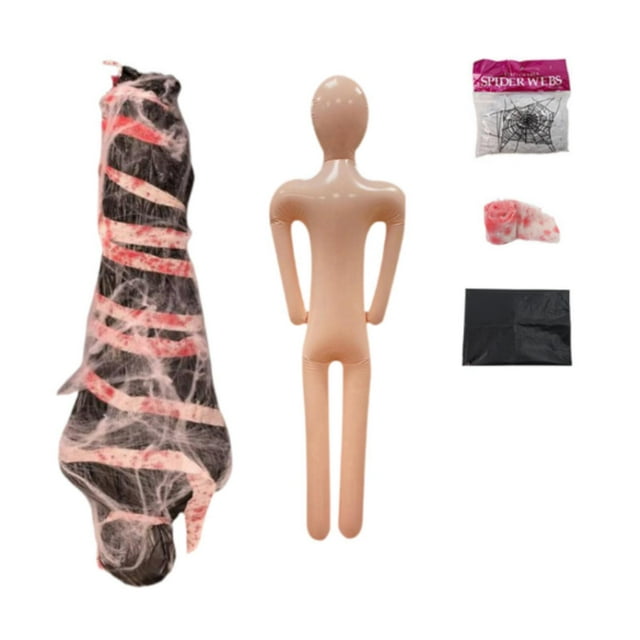 Maniquí inflable de Halloween, cadáver, accesorio de cosplay, espeluznante, muñeco falso de terror Estilo C