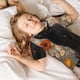 thumbnail image 5 of Balery Black Cat in Wildflowers Conjunto de Pijama Infantil de Manga Corta con Estampado – Ropa de Dormir de Algodón Suave-4X-Large, 5 of 6