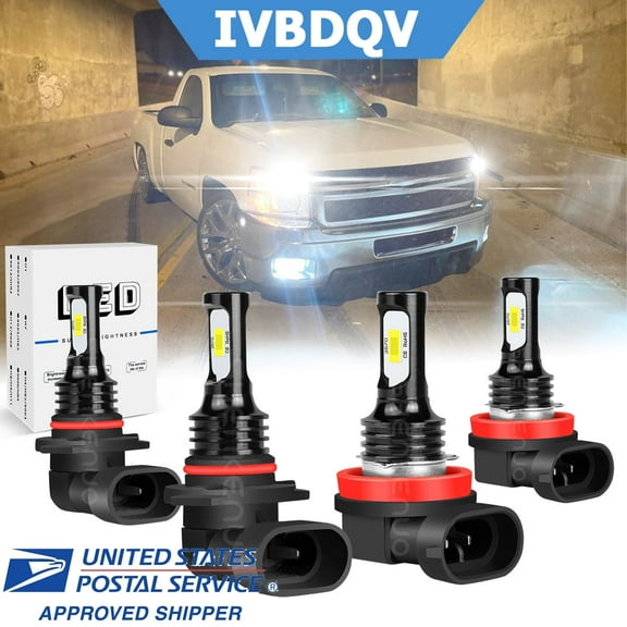 For Honda Civic Coupe 2014-2015 Combo LED Headlight 4x Bulbs Kit 6000K High Low Beam