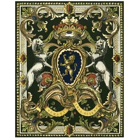 15 Poster Print - Crest on Black I Poster Print (12 x 15)