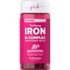 Pink Vitalizing Iron B-Complex Gummies, Dietary Supplement, 60 Gummies
