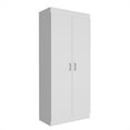 thumbnail image 2 of Dtwnek Double Door Pantry Cabinet with 5 Shelves, White, 2 of 7