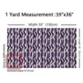 thumbnail image 3 of Manfei Geometric Purple Stripe Sewing & Crafting Fabric (5 Yards), Abstract Wave Lines Home Decor Fabric by the Yard, Modern Aesthetic Fabric by the Yard, 3 of 6