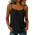 thumbnail image 2 of JOANKDMI Linen Tank Tops for Women Spaghetti Strap Sleeveless Scoop Neck Camisole Summer Casual Loose Fit Beach Vacation Cami T Shirts, 2 of 9