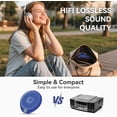 thumbnail image 4 of Gueray Portable CD Player for Car with Earphones LCD Display, Personal Disc CD Players&nbsp;for&nbsp;Home, Sports Supports MP3 WMA PROG & Memory Function, 4 of 9