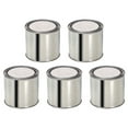 thumbnail image 1 of 5Pack Paint Can Silver Tinplate Cylindrical for Homeowners Daily Use Capacity 0.4L, 1 of 8