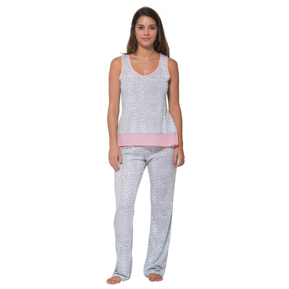 Nouveau Nouveau Women's Sleep Tank Top and Pajama Pant Loungewear Set