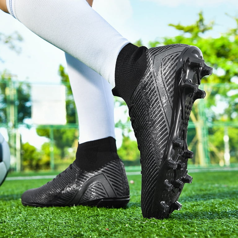 Soccer Cleats Mens Football Cleats Professional Soccer Shoes High-Tops  Non-Slip Spikes for Big Boys Wide Training Sneaker - Walmart.com