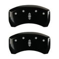 thumbnail image 4 of MGP 4 Caliper Covers Engraved Front Lincoln Engraved Rear Star logo Black finish silver ch Fits select: 2013-2016 LINCOLN MKS, 4 of 6