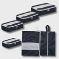 thumbnail image 2 of French Connection 6pc Packing Cube Set - Travel Storage Set for Luggage in Marine Blue, 2 of 5