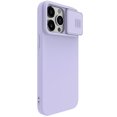 thumbnail image 4 of Masadoras CamShield Silky Silicone Case for AP IP15 Pro Max - Shockproof and Stylish Design - Misty Purple, 4 of 7