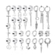 thumbnail image 1 of 25 Aretes Falsos Piercing Hombre Imán Earring-D Acero Inoxidable, 1 of 4