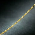 thumbnail image 2 of K-KED Perfect 18K Yellow Gold Necklace / Women's Perfect Singapore Chain / 18inchL, 2 of 5