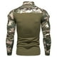thumbnail image 4 of Playeras Interiores Para Hombre, Camiseta Deportiva De Manga Larga Con Cremallera Y Estampado Informal Para Exteriores Para Hombre, 4 of 4