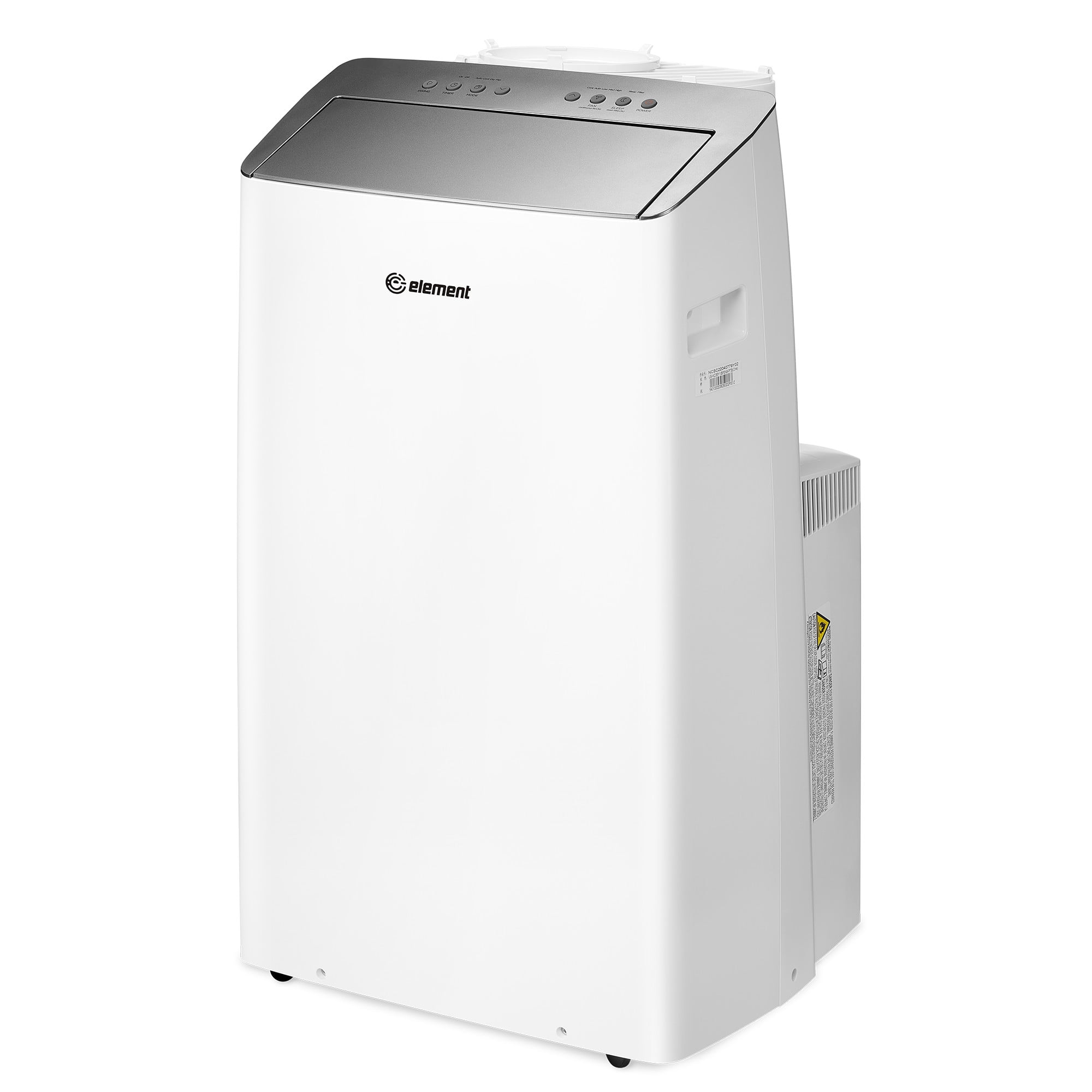 Element 12,000 BTU Dual-Hose Portable Air Conditioner with Heater, Inverter, White