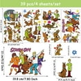thumbnail image 4 of 39 PCS For Scooby Theme Wall Stickers,4 Sheets 17x9 inch Removable PVC Decals,DIY Wall Decor for Boys and Girls Bedroom Playroom Living Room, 4 of 5