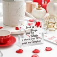 thumbnail image 4 of Placa acrílica con forma de rompecabezas Yopyame, regalo romántico, 15 x 13 x 1 cm, 4 of 6