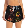 thumbnail image 4 of Lsque Five Nights At Freddy'S Printed Women's Running Shorts with Liner Pockets,Elastic Quick Dry Workout Athletic Gym Yoga Shorts,Womens High Waist Shorts-Large, 4 of 9