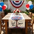 thumbnail image 4 of EGNMCR Memorial Day Decorations,4Th of July Decorations 4th Of July Decorative Tablecloth And Table Runner Independence Day Patriotic Table Linen Set Dining Table Home Decoration Linen tables runner, 4 of 5