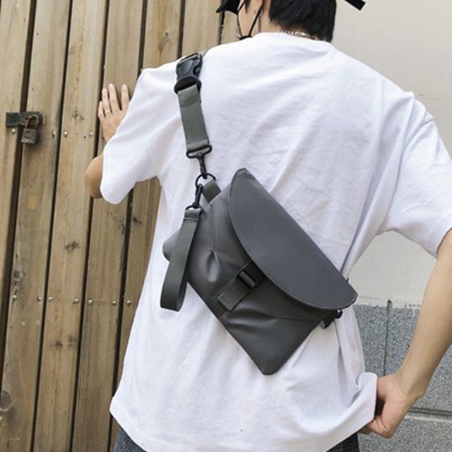 Bolso bandolera para mujer y hombre, mochila cruzada con orificio para auriculares, bolso de pecho, mochila cruzada para viajes, deportes, senderismo