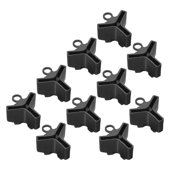 Uxcell Plastic Fishing Hook Bonnets Treble Hook Covers Fit for 9,10, Black 50 Pack