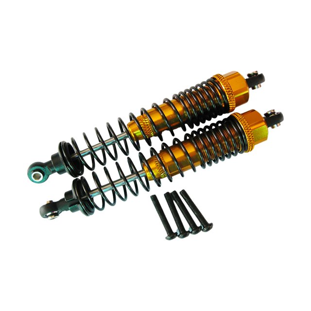 maskred Amortisseur d'Amortisseur Réglable en Métal 2piece pour 1/10 AXIAL SCX10 Réglable en Jaune Rempli d'Huile 1Set