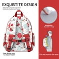 thumbnail image 5 of Pioneer Flower Floral Print Pattern Backpack for School,Cute School Bag,Schoolbag with Adjustable Shoulder Straps & Padded Back,15.25"x11.5"x5.25", 5 of 5
