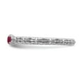 thumbnail image 3 of 925 Sterling Silver Stackable Expressions Created Ruby Two Stone Ring Size: 10; for Adults and Teens; for Women and Men, 3 of 5