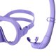 thumbnail image 4 of Máscara Buceo Y Snorkel Set Seco Ajustable para () Púrpura, 4 of 9