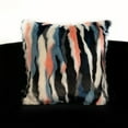 thumbnail image 3 of Plutus Black, Blue, Pink Unicorn Animal Faux Fur Luxury Throw Pillow, 3 of 3