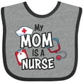 thumbnail image 3 of Inktastic My Mom is a Nurse Boys or Girls Baby Bib, 3 of 4