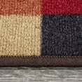 thumbnail image 5 of Ottomanson Non-Slip Rubberback Checkered 8.5" x 26" Indoor Oval Stair Treads, 14 Pack, Multicolor, 5 of 13
