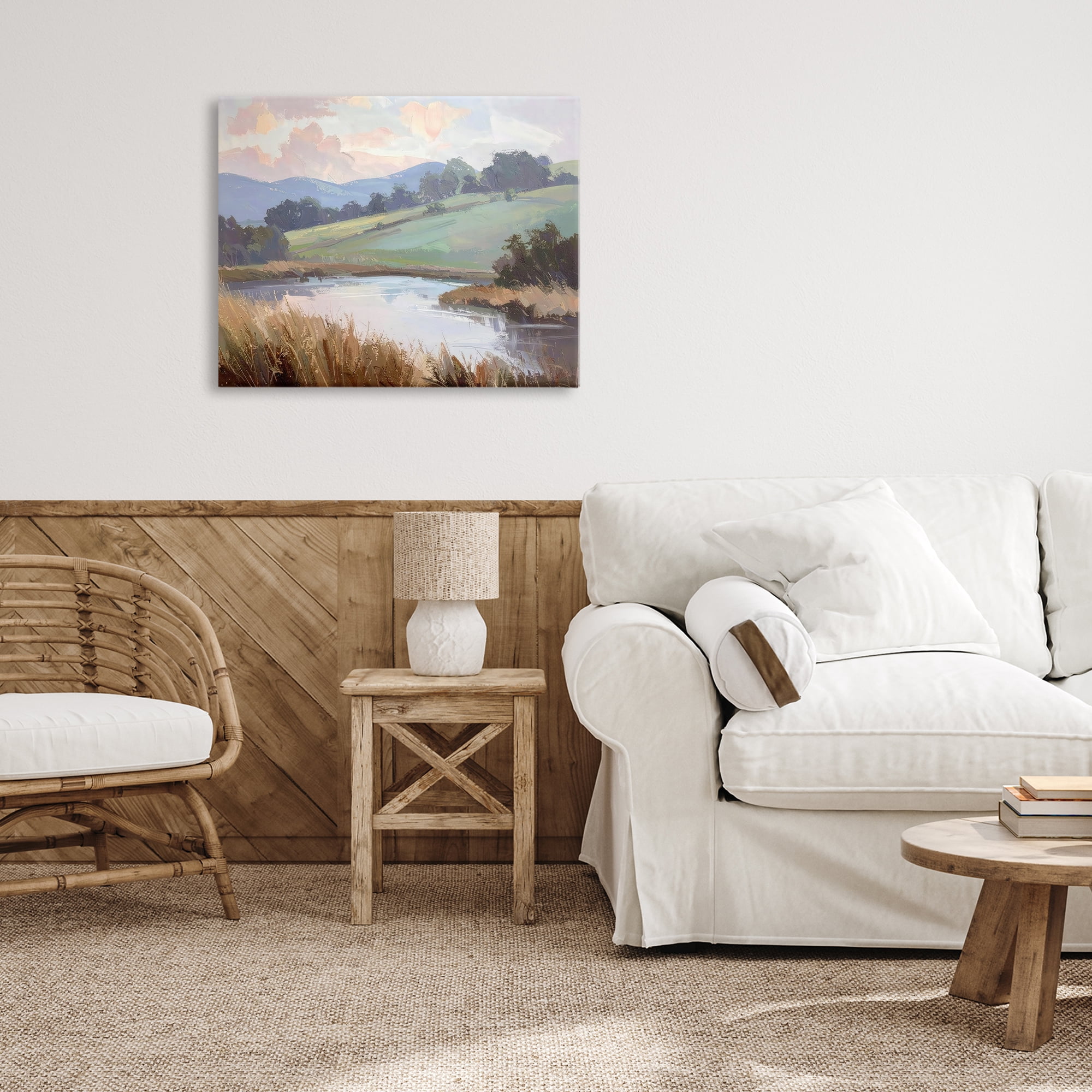 Stupell Industries Subtle Distant Mountains Canvas Wall Art, design by Alonza Saunders