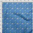 thumbnail image 4 of oneOone Rayon Medium Blue Fabric Floral Sewing Material Print Fabric By The Yard 56 Inch Wide, 4 of 4