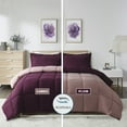 thumbnail image 5 of HIG Light Weight Down Alternative Comforter Set, Queen, Plum, Reversible, 5 of 9