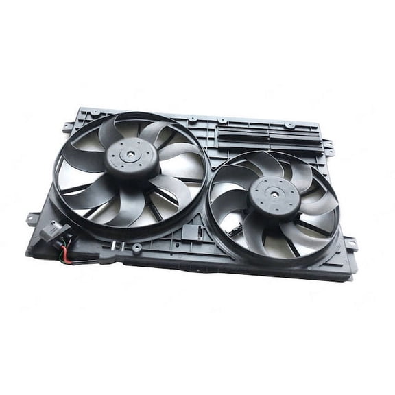 Auxiliary Radiator Cooling Fan Assembly - Compatible with 2006 - 2014 Volkswagen GTI 2007 2008 2009 2010 2011 2012 2013