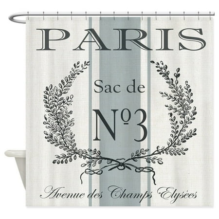 Vintage Grain Sack - CafePress - Vintage French Paris Grain Sac - Unique Cloth Shower Curtain